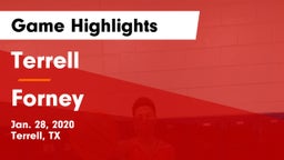Terrell  vs Forney  Game Highlights - Jan. 28, 2020