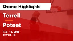 Terrell  vs Poteet  Game Highlights - Feb. 11, 2020