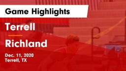 Terrell  vs Richland  Game Highlights - Dec. 11, 2020