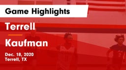 Terrell  vs Kaufman  Game Highlights - Dec. 18, 2020