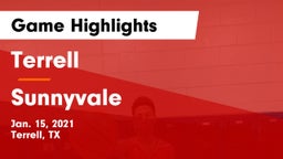 Terrell  vs Sunnyvale  Game Highlights - Jan. 15, 2021