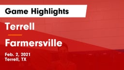 Terrell  vs Farmersville Game Highlights - Feb. 2, 2021