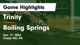 Trinity  vs Boiling Springs  Game Highlights - Jan. 17, 2024