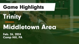 Trinity  vs Middletown Area  Game Highlights - Feb. 26, 2024