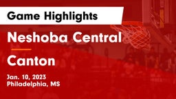 Neshoba Central  vs Canton  Game Highlights - Jan. 10, 2023