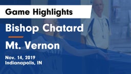 Bishop Chatard  vs Mt. Vernon  Game Highlights - Nov. 14, 2019