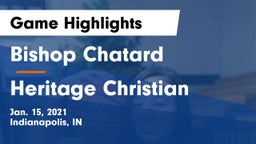Bishop Chatard  vs Heritage Christian  Game Highlights - Jan. 15, 2021