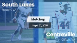 Matchup: South Lakes High vs. Centreville  2018