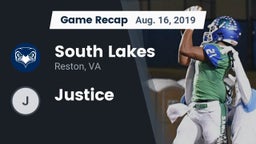 Recap: South Lakes  vs. Justice  2019