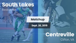 Matchup: South Lakes High vs. Centreville  2019