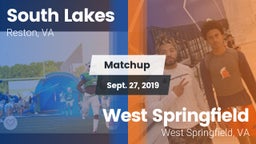 Matchup: South Lakes High vs. West Springfield  2019