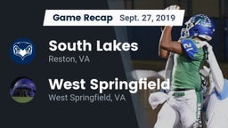 Recap: South Lakes  vs. West Springfield  2019
