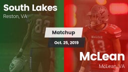 Matchup: South Lakes High vs. McLean  2019