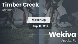 Matchup: Timber Creek High vs. Wekiva  2016