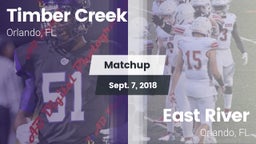 Matchup: Timber Creek High vs. East River  2018