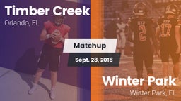Matchup: Timber Creek High vs. Winter Park  2018
