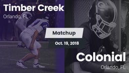 Matchup: Timber Creek High vs. Colonial  2018