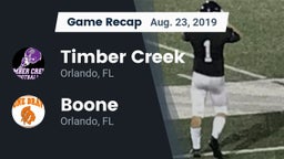 Recap: Timber Creek  vs. Boone  2019