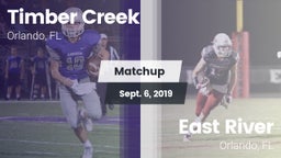 Matchup: Timber Creek High vs. East River  2019