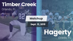Matchup: Timber Creek High vs. Hagerty  2019