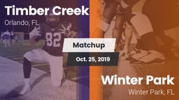 Matchup: Timber Creek High vs. Winter Park  2019