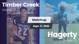 Matchup: Timber Creek High vs. Hagerty  2020