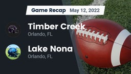 Recap: Timber Creek  vs. Lake Nona  2022