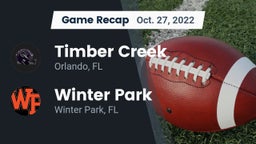 Recap: Timber Creek  vs. Winter Park  2022
