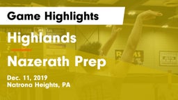 Highlands  vs Nazerath Prep Game Highlights - Dec. 11, 2019