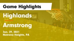Highlands  vs Armstrong  Game Highlights - Jan. 29, 2021