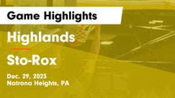 Highlands  vs Sto-Rox  Game Highlights - Dec. 29, 2023
