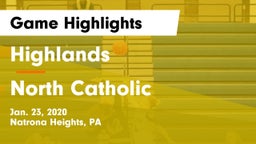 Highlands  vs North Catholic  Game Highlights - Jan. 23, 2020