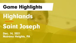 Highlands  vs Saint Joseph  Game Highlights - Dec. 14, 2021