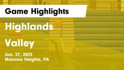 Highlands  vs Valley  Game Highlights - Jan. 27, 2022