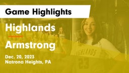 Highlands  vs Armstrong  Game Highlights - Dec. 20, 2023
