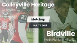 Matchup: Colleyville Heritage vs. Birdville  2017