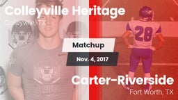Matchup: Colleyville Heritage vs. Carter-Riverside  2017