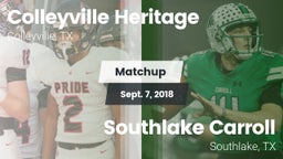 Matchup: Colleyville Heritage vs. Southlake Carroll  2018