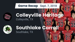 Recap: Colleyville Heritage  vs. Southlake Carroll  2018