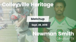 Matchup: Colleyville Heritage vs. Newman Smith  2018
