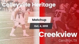 Matchup: Colleyville Heritage vs. Creekview  2018
