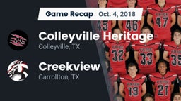 Recap: Colleyville Heritage  vs. Creekview  2018