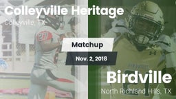 Matchup: Colleyville Heritage vs. Birdville  2018
