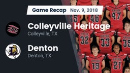 Recap: Colleyville Heritage  vs. Denton  2018