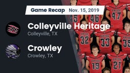 Recap: Colleyville Heritage  vs. Crowley  2019