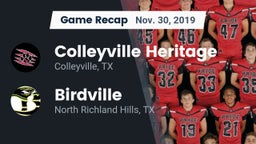 Recap: Colleyville Heritage  vs. Birdville  2019