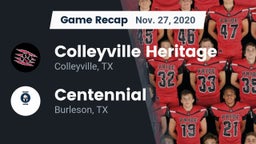 Recap: Colleyville Heritage  vs. Centennial  2020