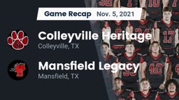 Recap: Colleyville Heritage  vs. Mansfield Legacy  2021