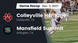 Recap: Colleyville Heritage  vs. Mansfield Summit  2021