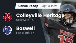 Recap: Colleyville Heritage  vs. Boswell   2021